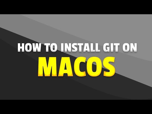 How To Install Git on macOS |Install Git on MacOS (Macbook M1, M1 Max, M1 Pro, M2) 2023