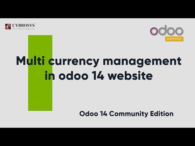 Multi Currency Management in Odoo 14 Website | Odoo 14 Community
