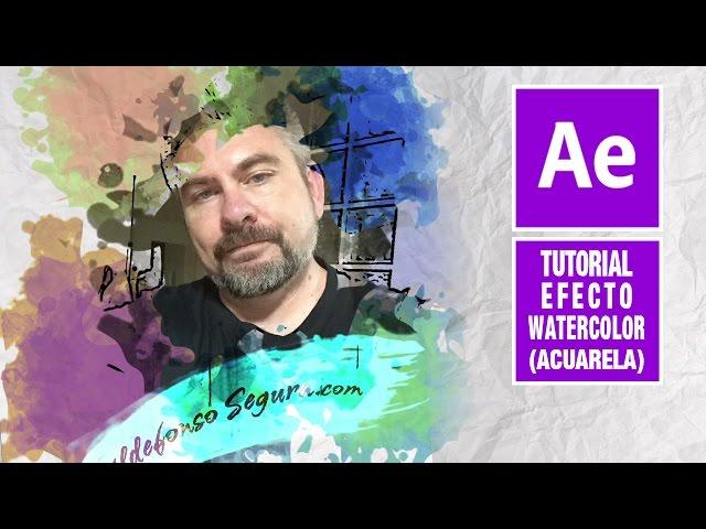 Watercolor reveal effect with after effects by @ildefonsosegura