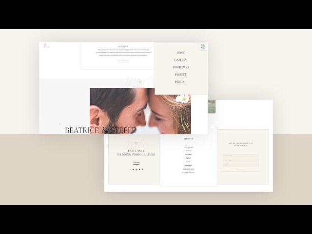 Download a FREE Header & Footer Template for Divi’s Wedding Photographer Layout