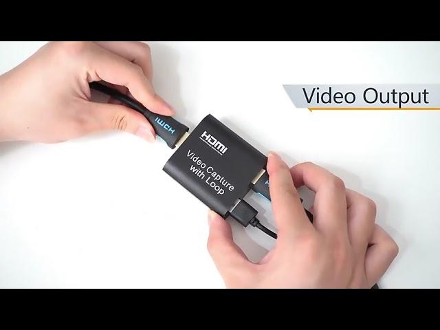 HDMI Video capture with loop out Video Record Live video device