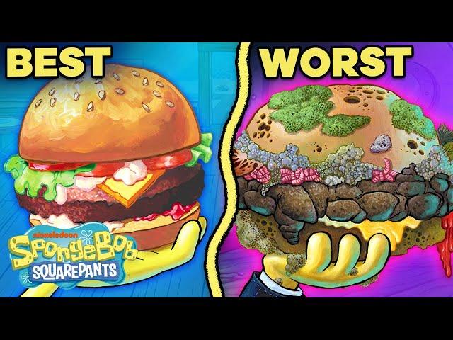 Every Krabby Patty Ranked by GROSSNESS!  | SpongeBob