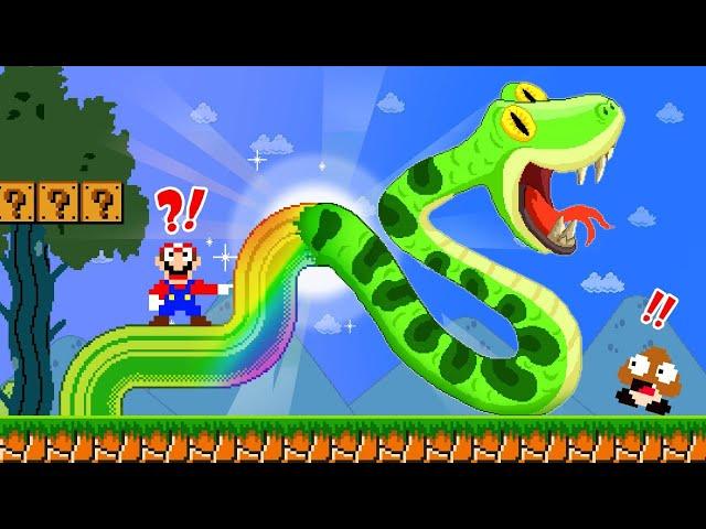 Super Mario Bros. But Every Thing Mario Touches Turns Into Animals!! | ADN MARIO GAME