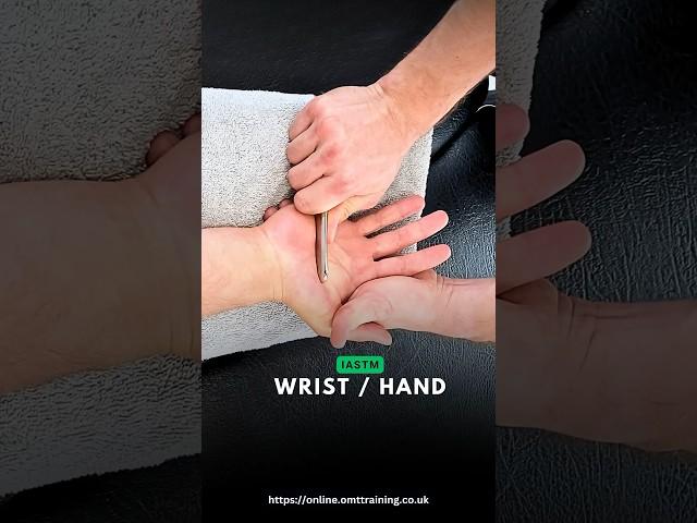 Relieve wrist/hand pain with IASTM technique. Get certified! #IASTM #wristpain #softtissuetherapy