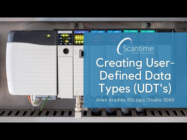 Creating UDT's (User-defined Data Types) using Allen Bradley RSLogix/Studio 5000!