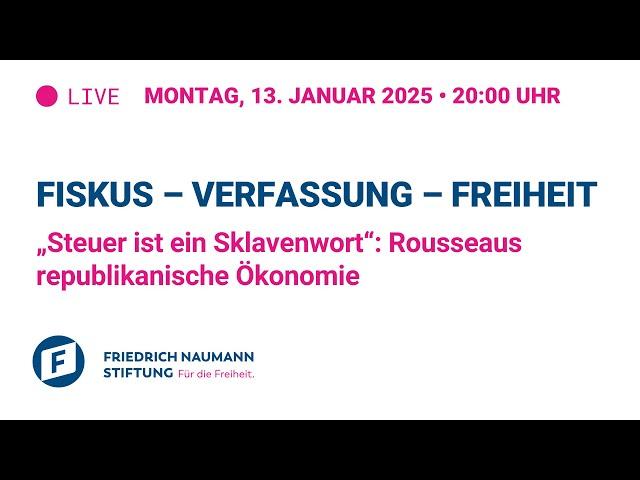 „Steuer ist ein Sklavenwort“: Rousseaus republikanische Ökonomie