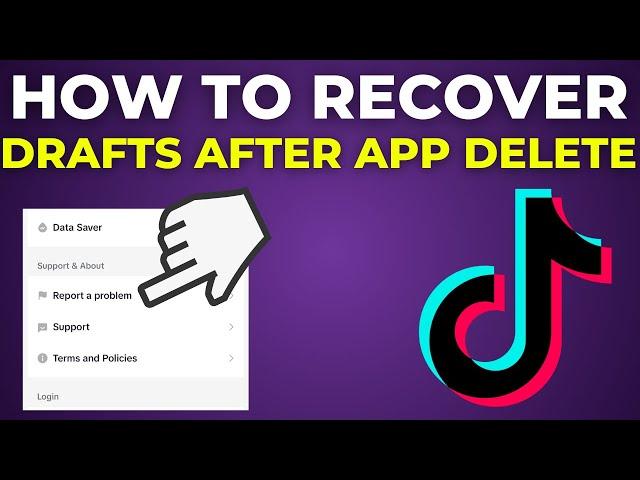 How To Recover Drafts on Tiktok After Deleting the App (2024)