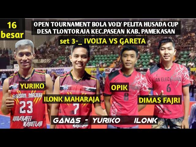 GANAS ,YURIKO,ILONG PENONTON HERAN TERDIAM TANPA KATA.  IVOLTA VS GARETA,OPIK,DIMAS.