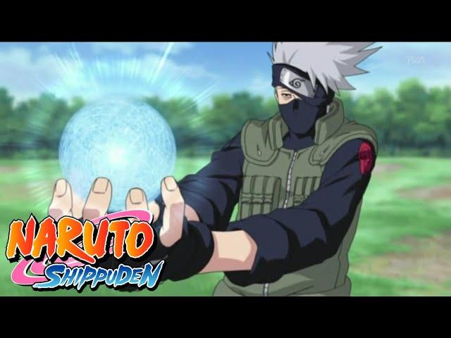 Naruto se enoja con Kakashi porque también hace el Rasengan