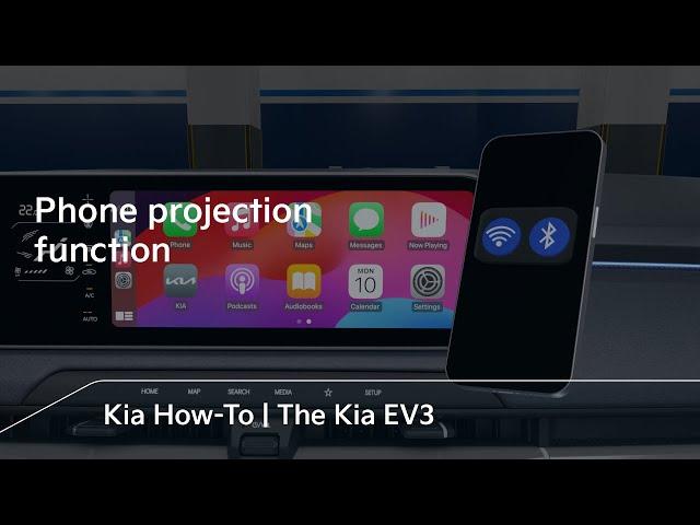 Phone projection function | The Kia EV3