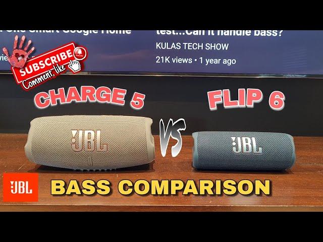 JBL Charge 5 vs JBL FLIP 6 Bass Comparison