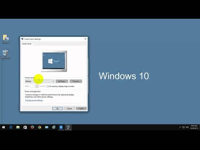 How to Enable Screen saver In Windows 10