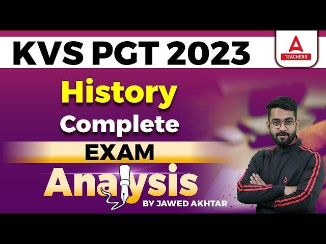 KVS PGT History Paper 2023 | KVS PGT History Analysis | KVS PGT History | KVS PGT Exam Analysis