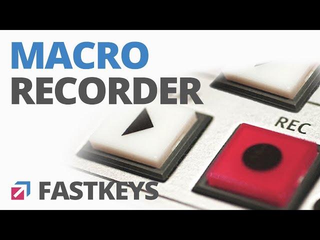 Macro Recorder - Quickly record whatever you do on a computer and then play it back when needed.