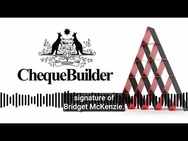 Cheque Builder - Another Great Idea from the Australian Government