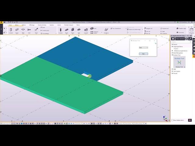 Tekla Structures extension: Boolean Tool