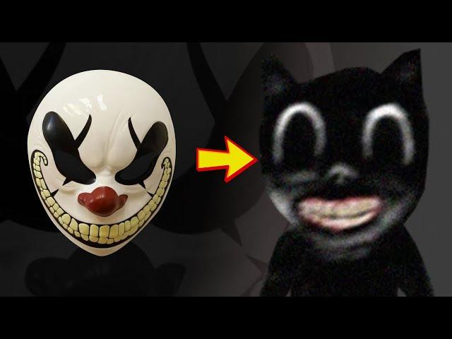 CUSTOM MASK | Transforming a Random Clown Mask into a CARTOON CAT Mask!