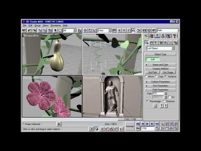 3D STUDIO MAX KINETIX DEMO 1996