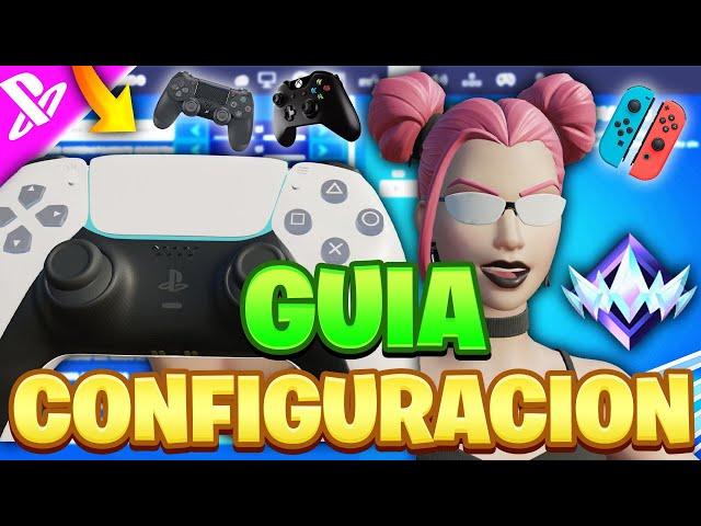 MEJOR CONFIGURACION MANDO/CONSOLA + Guía de Sensibilidad FORTNITE PS4-PS5-XBOX-NINTENDO