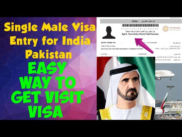 Single male visit visa for UAE | Easy way to get visit visa | Pakistan India UAE