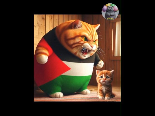 Marah besar ibu kucing palestina ke anaknya #raficatlover #sipistarrafi