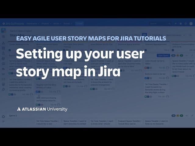 Setting up your user story map in Jira