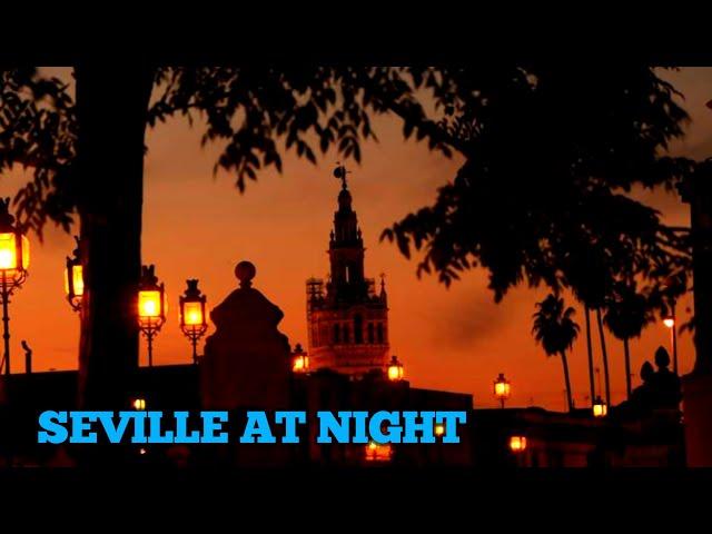 Seville spain :walking tour at night-seville lifestyle, city walk