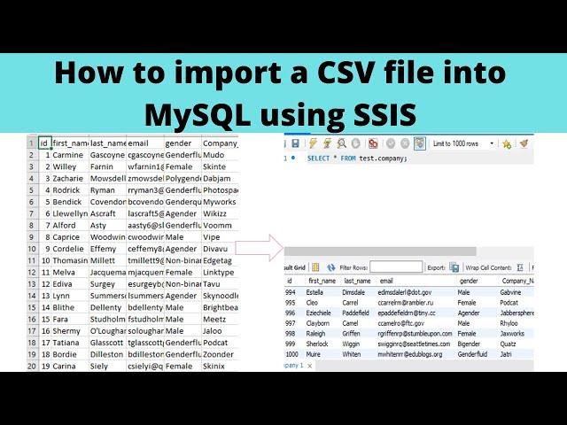 05 How to import a CSV file into MySQL using SSIS
