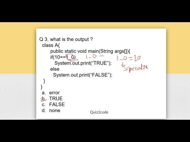 Java Basic Concept with MCQs