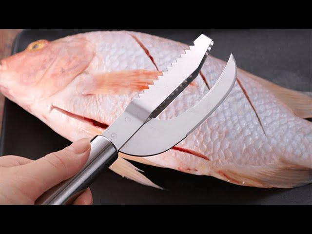 Fish Scale Knife Cut, Scrape & Dig 3 In 1