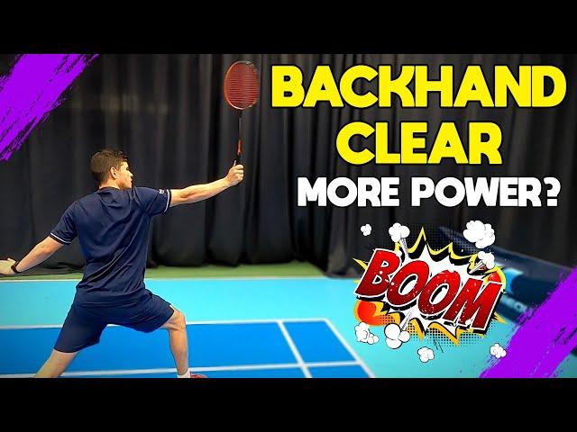 Want More POWER On Your BACKHAND CLEAR? TRY THIS!