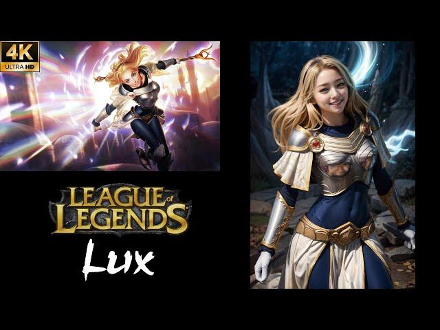 League of Legends Lux Cosplay [AI Cosplay / AI Lookbook / AI Art]