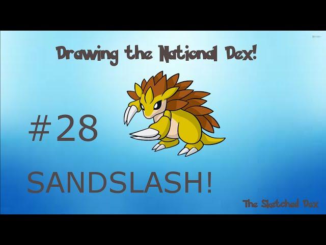 Drawing the National Dex - Sandslash #28