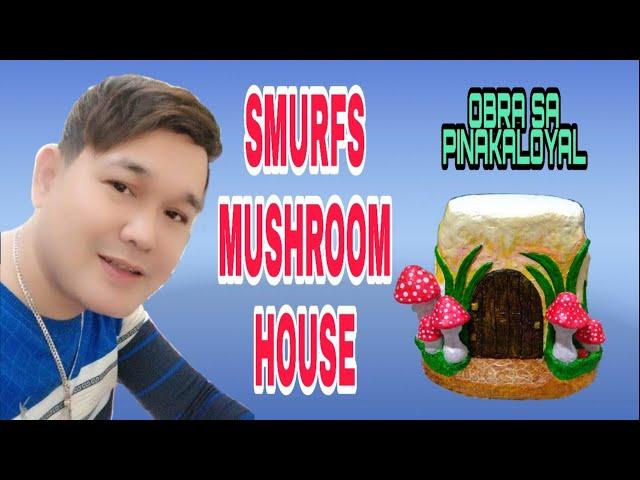 HOW TO MAKE A SMURFS MUSHROOM HOUSE I DIY CEMENT PROJECT