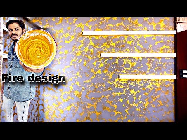 Master bedroom wall decorating on gold combination||craft ideas on walls