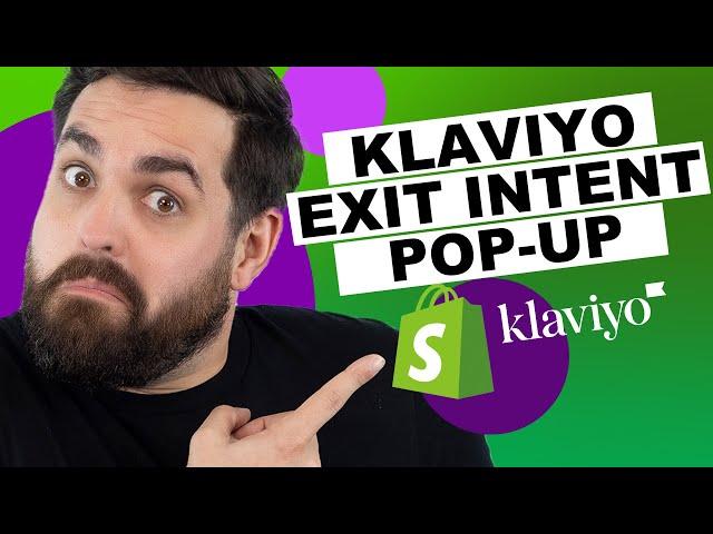 Klaviyo Exit Intent Cart Popup on Shopify [2022 TUTORIAL]