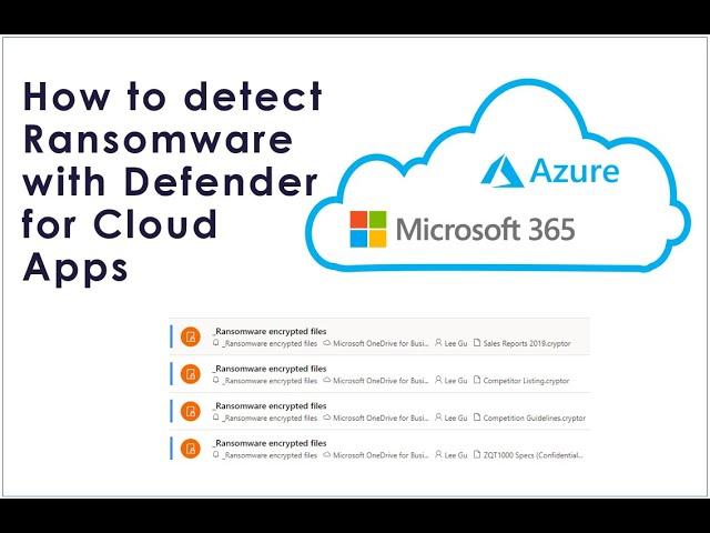 How to detect Ransomware with Defender for Cloud Apps