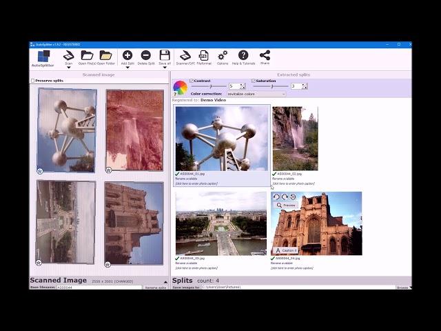 How to scan multiple photos at once and save them to separate files