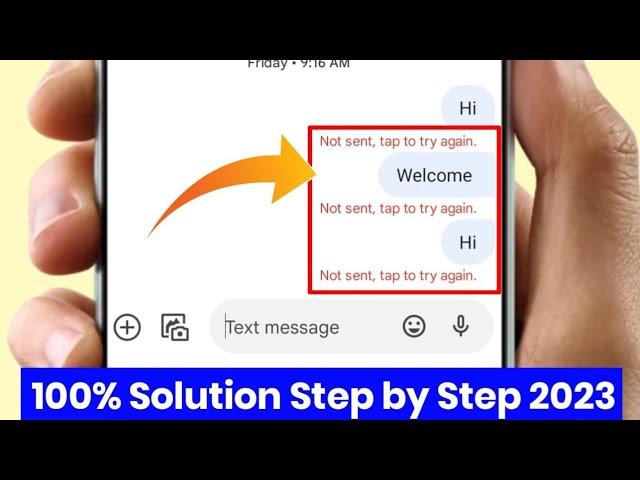 Android - message not sent tap to try again - How To Fix 2023 Jio, Airtel | Hindi