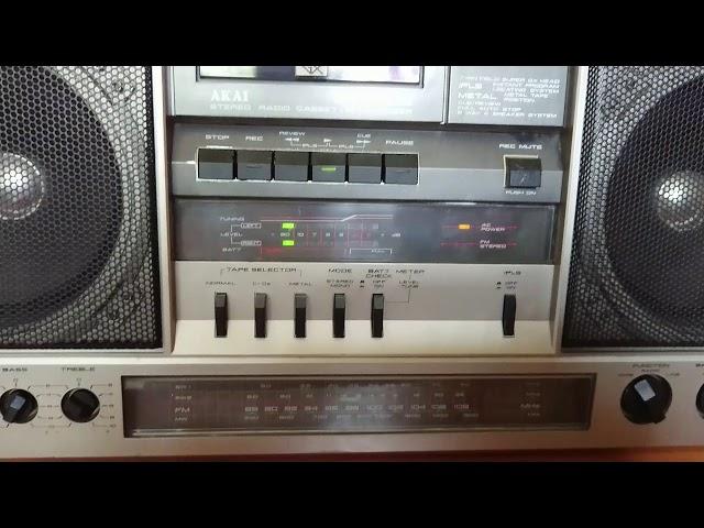 Akai AJ-505 FS boombox ghettoblaster Stereo Radio Cassette Recorder