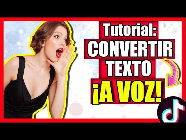  Como PONER VOZ A TEXTOS en TIKTOK |Como convertir TEXTO a VOZ en TIK TOK | VOZ PARA TEXTOS TIKTOK