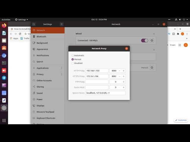 How to Setting Up Proxy with Linux Desktop GUI