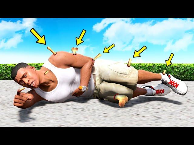 Franklin BROKE ALL of his BONES in GTA 5!