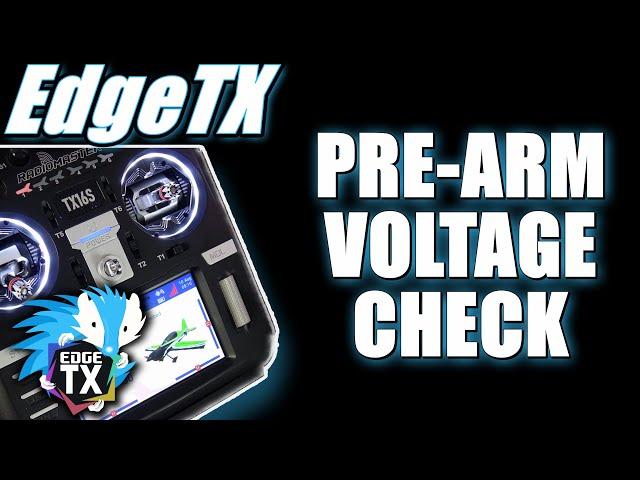 EdgeTX can MAKE SURE that Flight Battery is READY TO FLY your RC PLANE or RC HELICOPTER