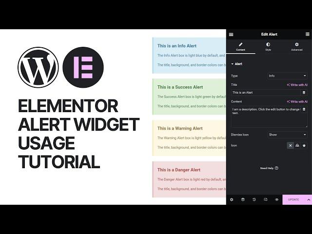 How To Use Notification Bar in WordPress For Free? Alert Widget Elementor Plugin Tutorial ️