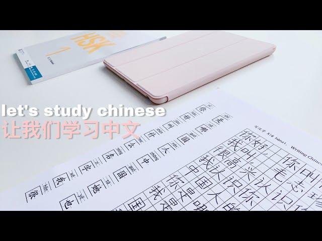 study chinese with me | HSK 1 prep + new flashcards | study vlog