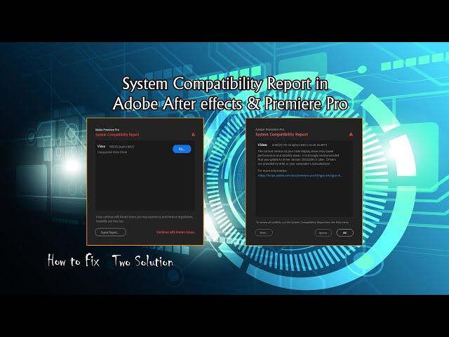 Adobe After Effects Pro CC 2020 system compatibility report Fix Part 1