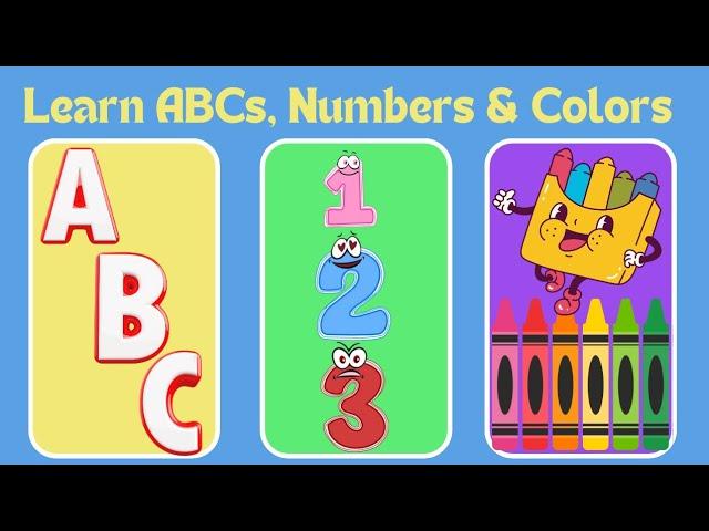 ABC Phonics, Numbers, Colors | Nursery Rhymes song for Kindergarten and Kids