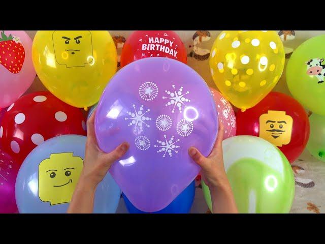 FUN BALLOON POP COMPILATION!!! #satisfying #asmr #popping #balloon #color #fun