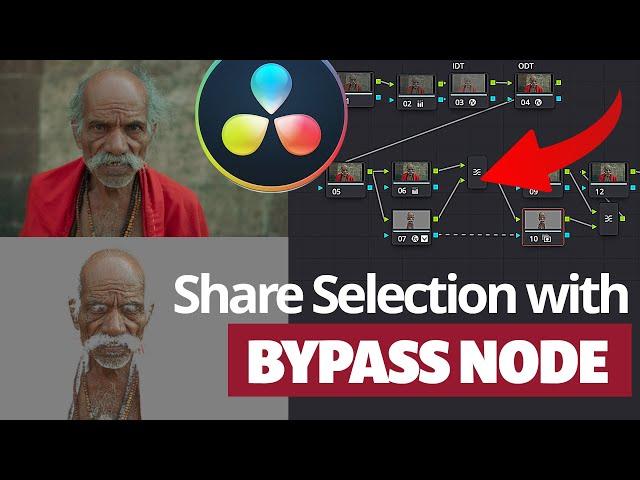 Color Grading with Bypass Node in Davinci Resolve 18